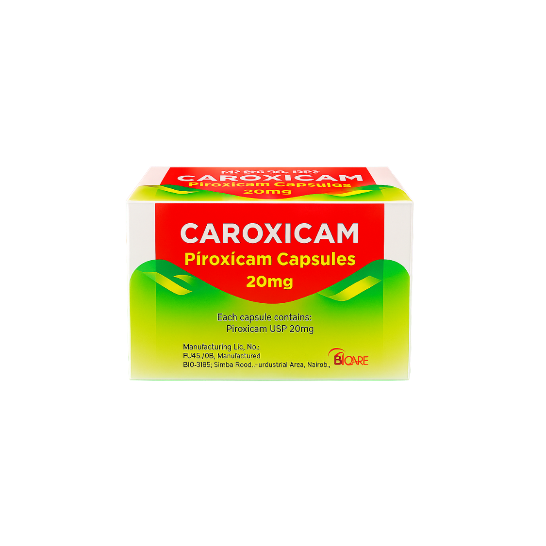 Caroxicam (Piroxicam) 20mg 1Pc