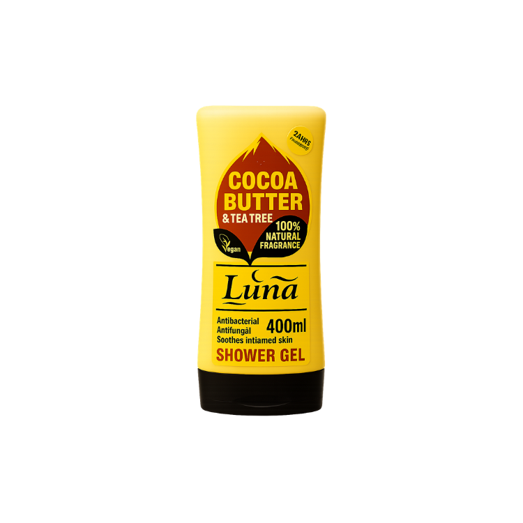Luna Cocoa Butter & Tea Tree Shower Gel 400ml