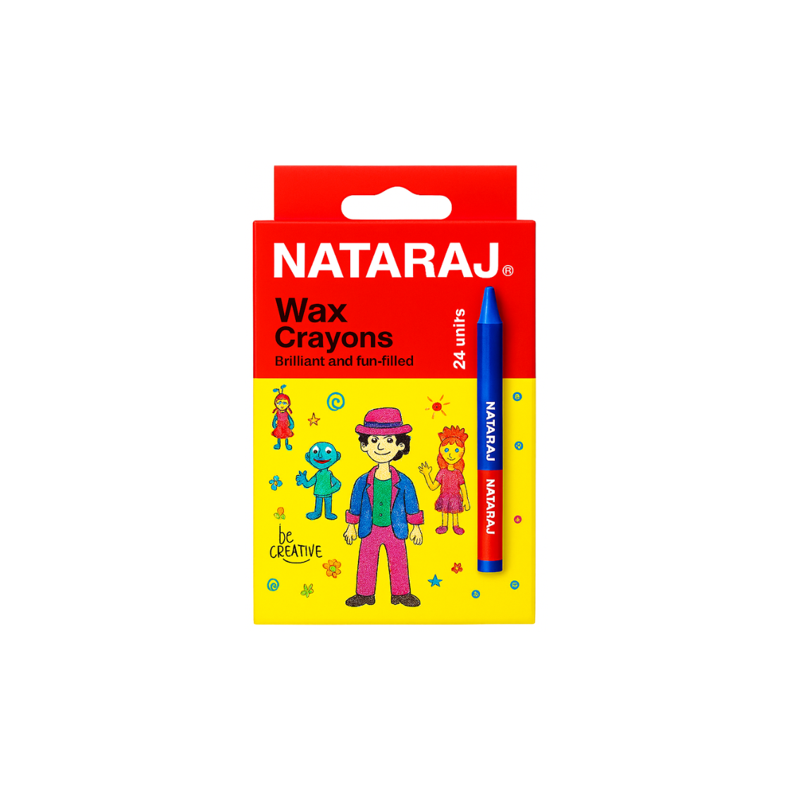 Nataraj Wax Crayons 24pcs