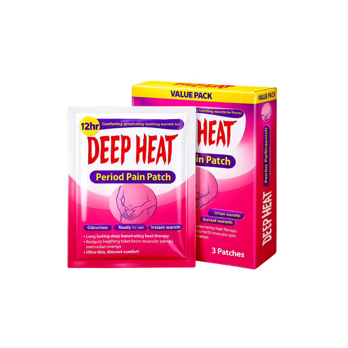 Deep Heat Period Pain Patch 1Pc
