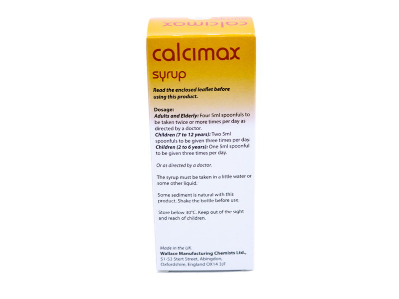 Calcimax Calcium & Vitamins Supplement Syrup 150ml