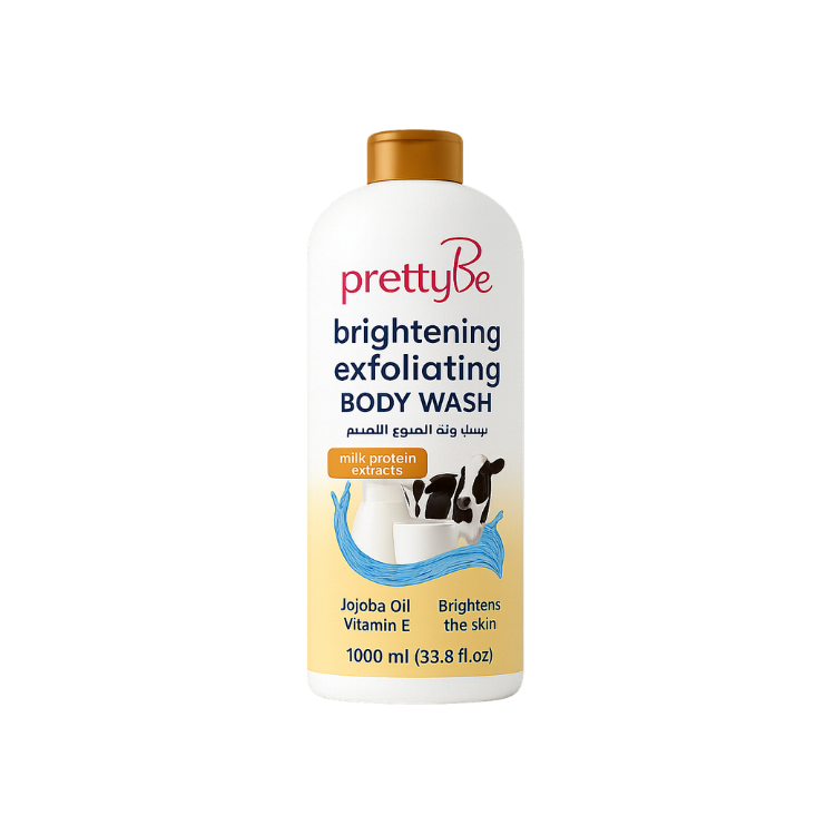 Pretty Be Milk Protein Extracts Brightening Exfoliating Body Wash 1000ml