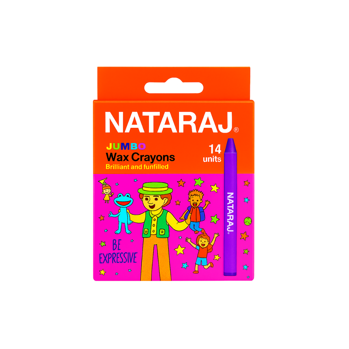Nataraj Jumbo Wax Crayons 14pcs