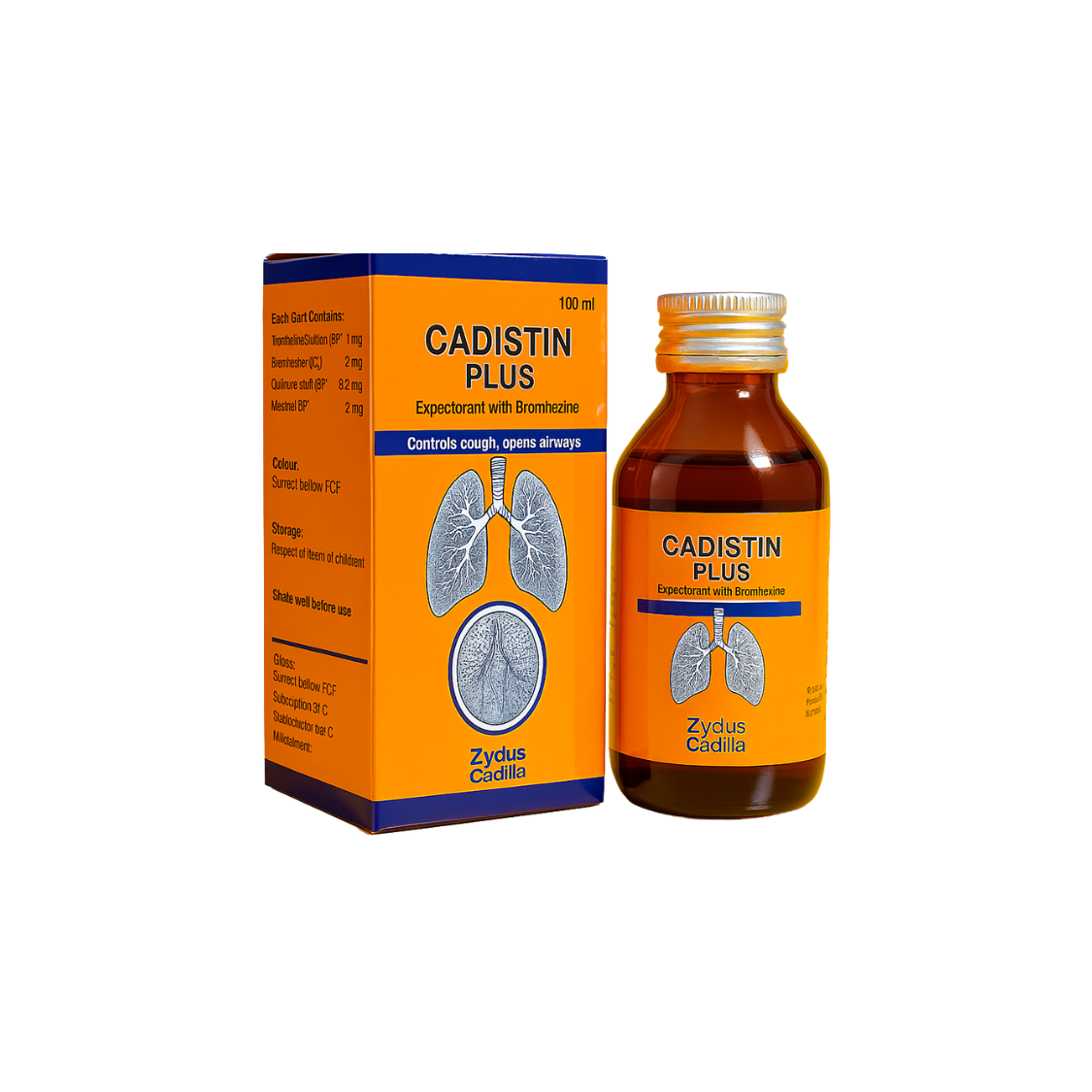 Cadistin Plus Expectorant Syrup 100ml