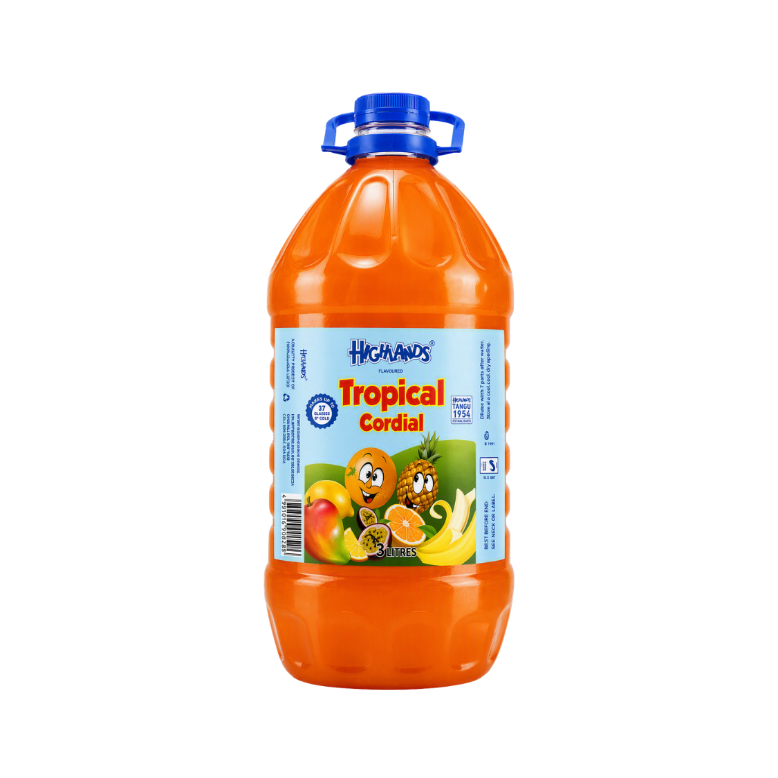 Highlands Tropical Cordial 3L