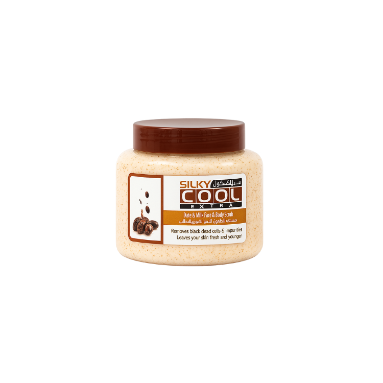 Silky cool Extra Date & Milk Face & Body Scrub 500ml