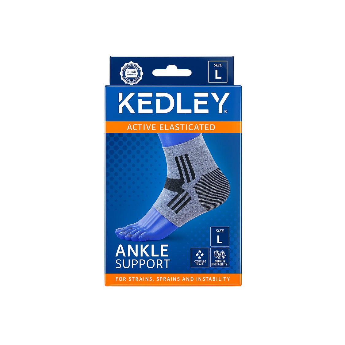Kedley Elasticated Ankle Support Large