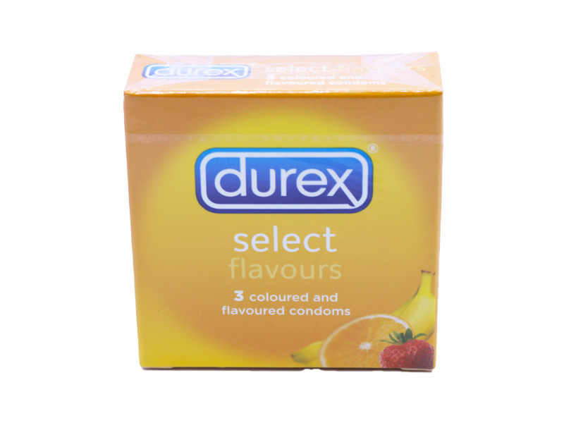 Durex Select Flavours (3 Coloured and Flovoured Condoms)