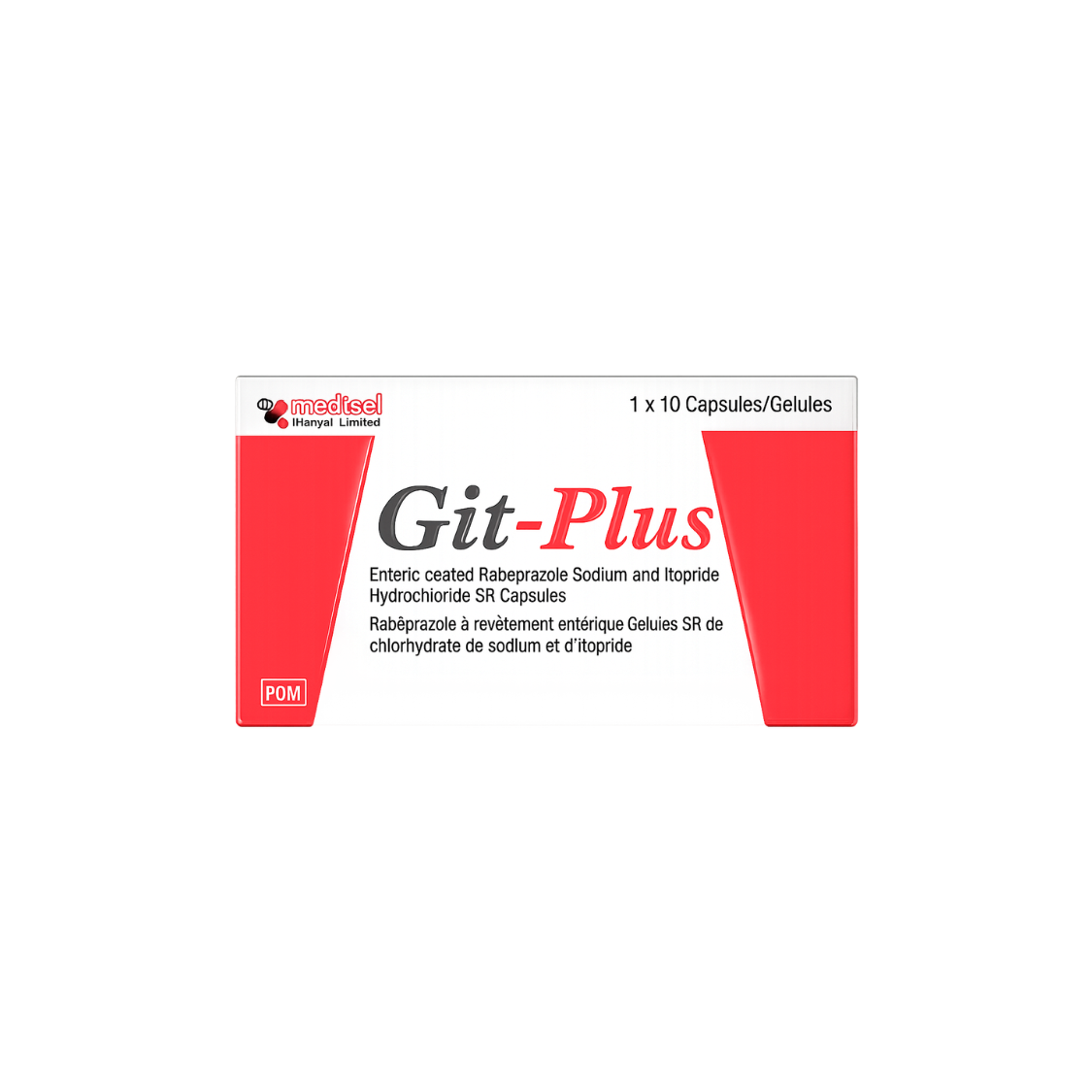 GIT-Plus (Rabeprazole) Capsules 1Pc