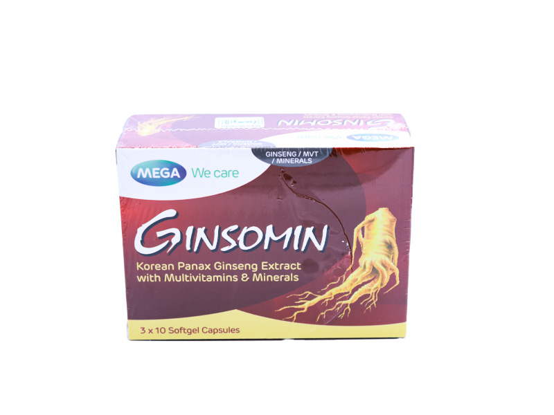 Mega Ginsomin Multivitamin Supplements.30 Capsules