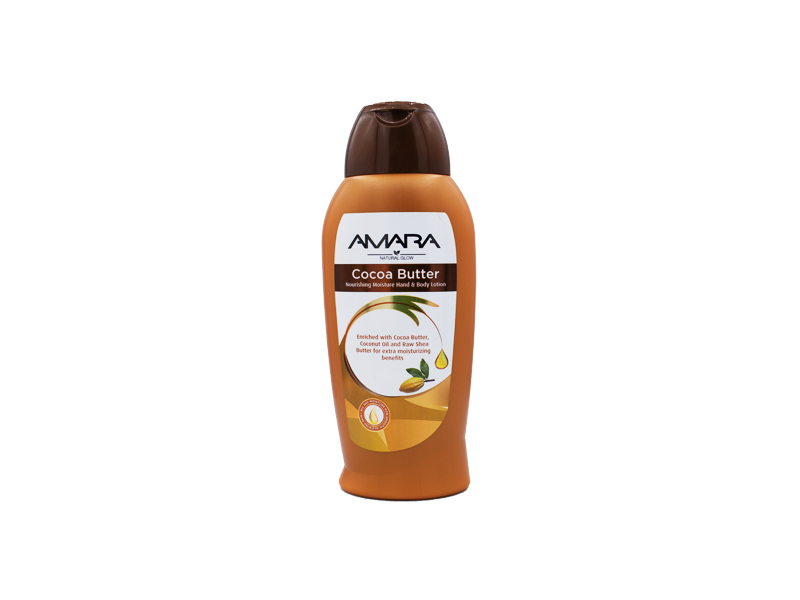 Amara Natural Glow Cocoa Butter Nourishing Moisture Hand & Body Lotion 400ml