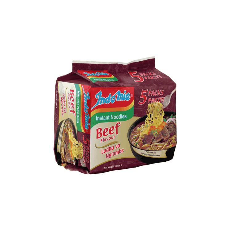 Indomie Beef Flavor Noodles 70g (5 Pack)