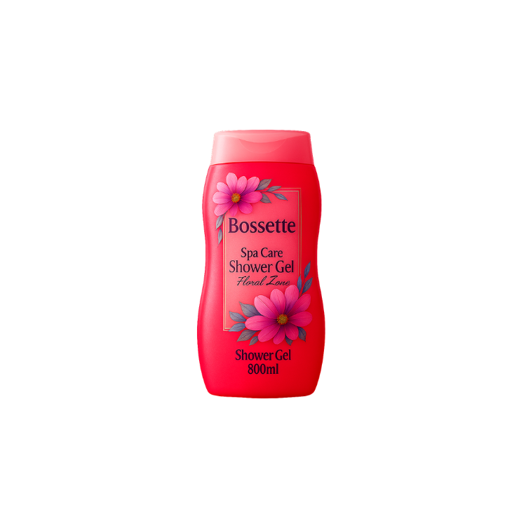 Bossette Floral Zone Spa Care Shower Gel 800ml 