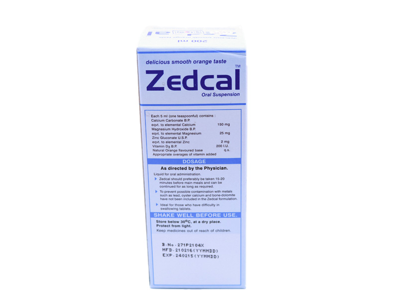 Zedcal Oral Suspension 200ml