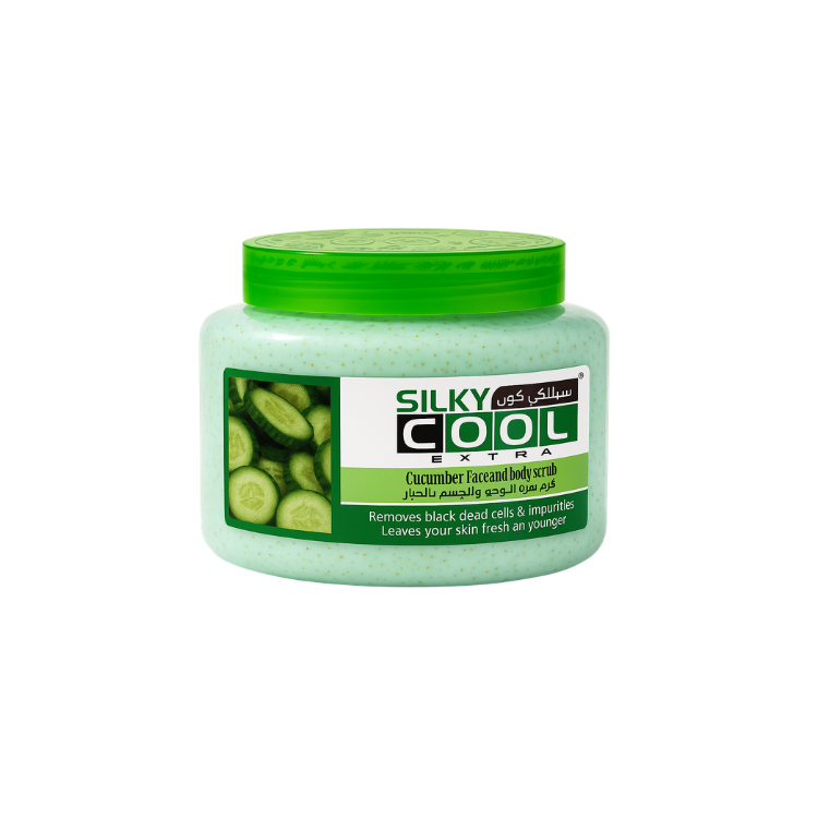 Silky Cool Extra Cucumber Face & Body Scrub 500ml