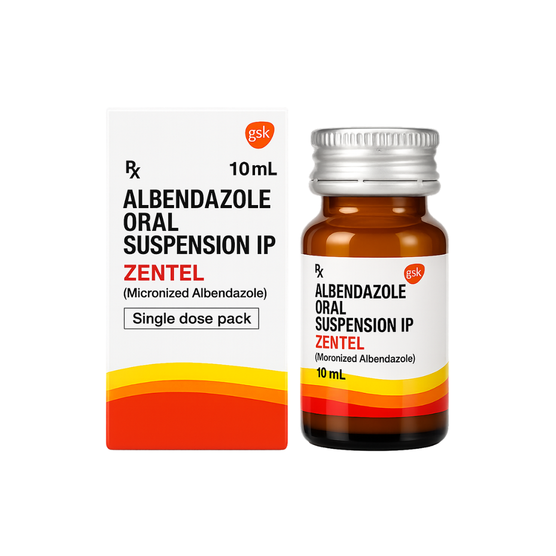 Zentel (Albendazole) Suspension 10ml