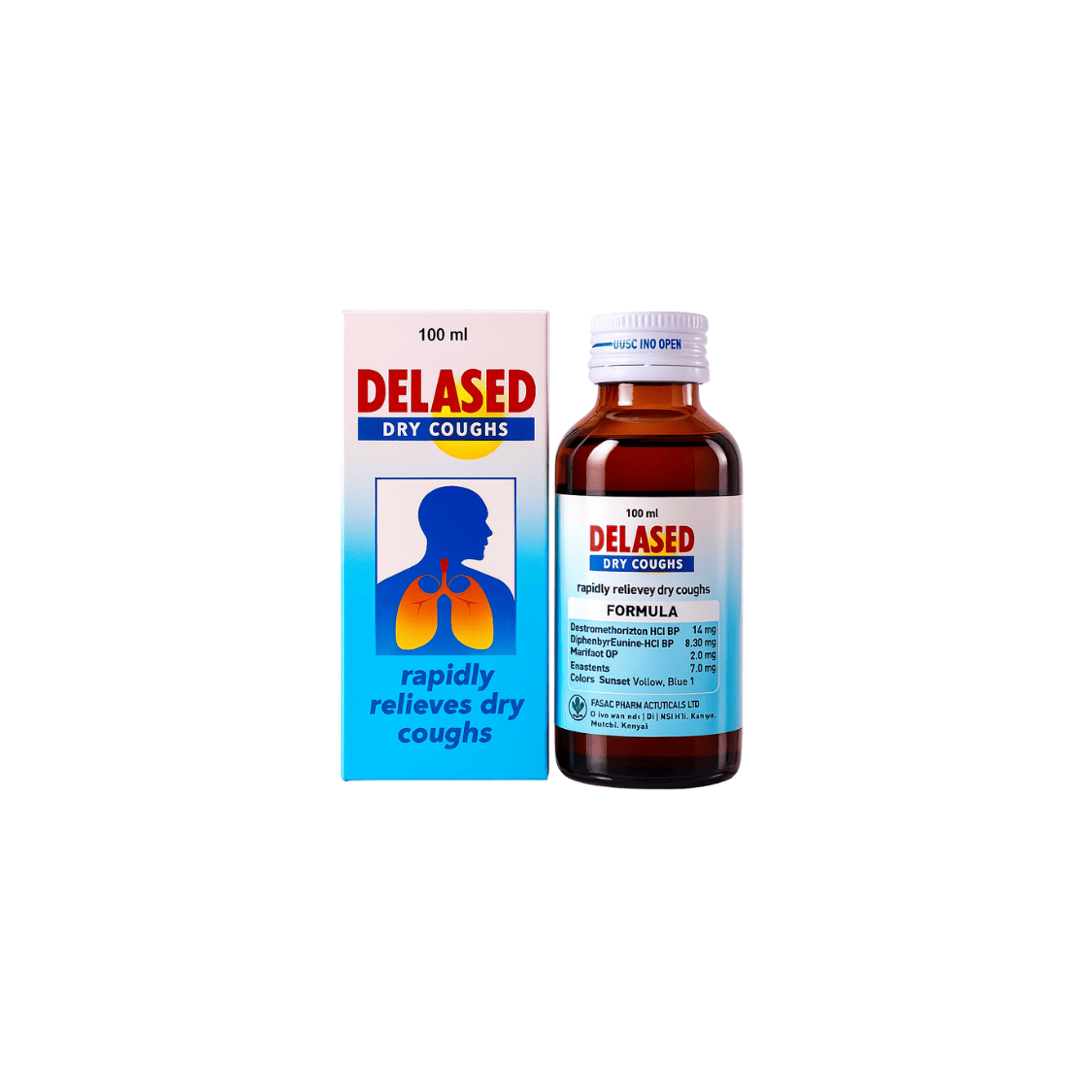 Delased Dry Cough Syrup 100ml