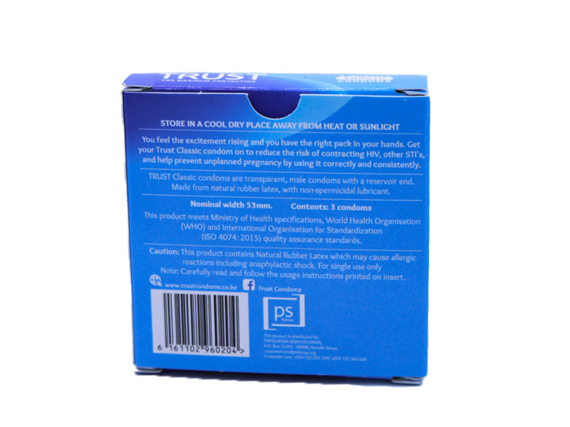 Trust Classic Condoms 3pcs