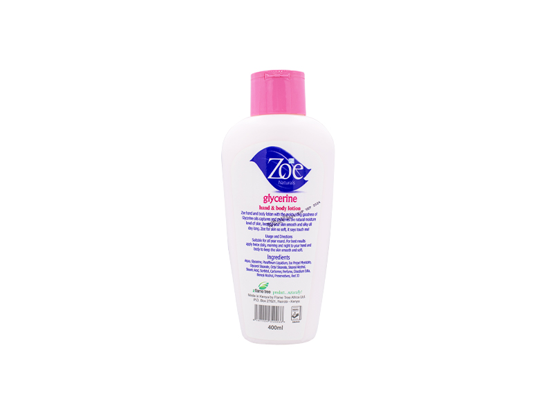Zoe Naturals Glycerine Hand & Body Lotion 400ml