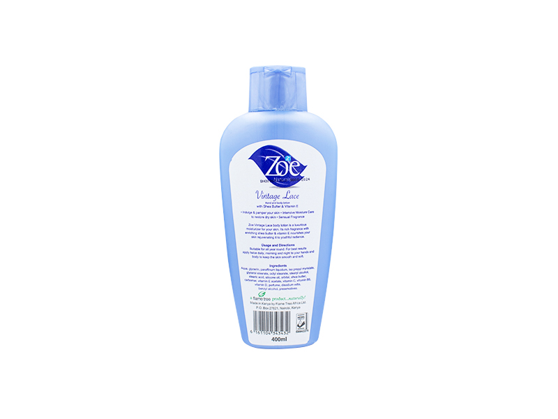 Zoe Naturals Vintage Lace Hand & Body Lotion 400ml