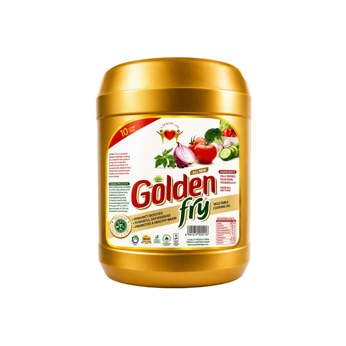 Golden Fry Vegetable Cooking Oil 10L