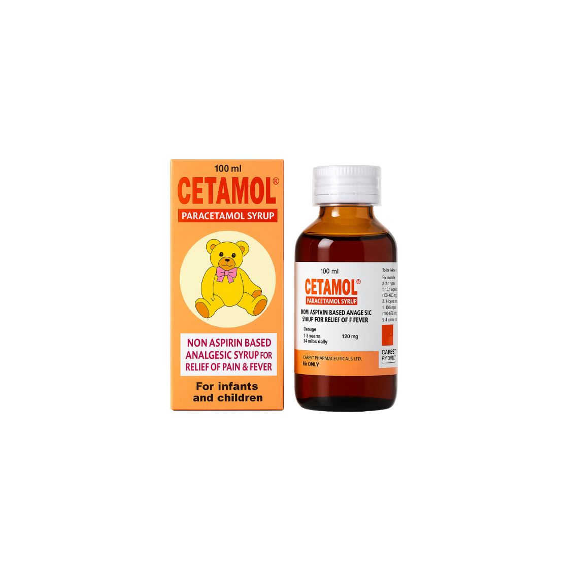 Cetamol Paracetamol Syrup 100ml