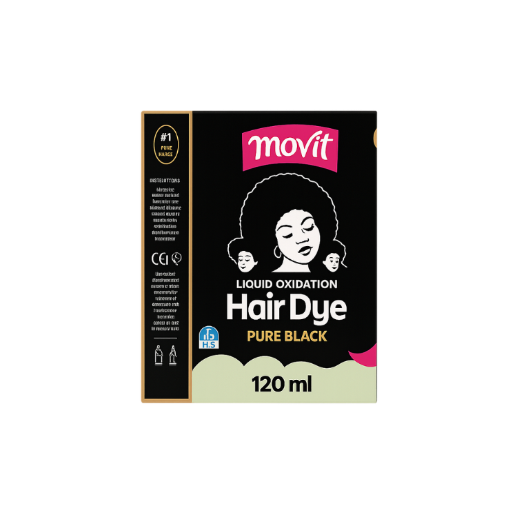 Movit Hair Dye (Pure Black) 120ml