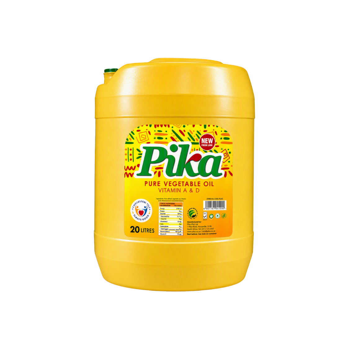 Pika Pure Vegatable Oil 20L