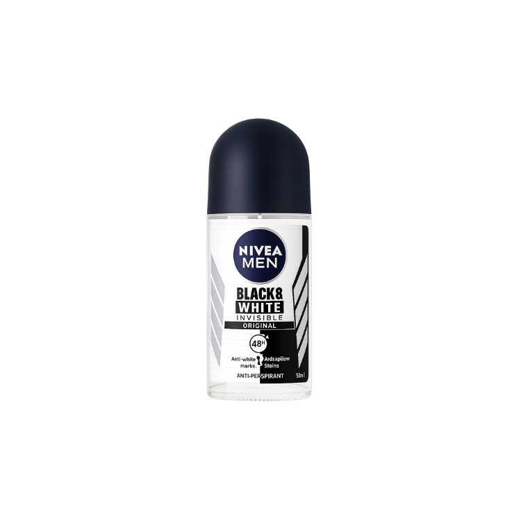 Nivea Men Black & White Anti-Perspirant 50ml (Roll on)