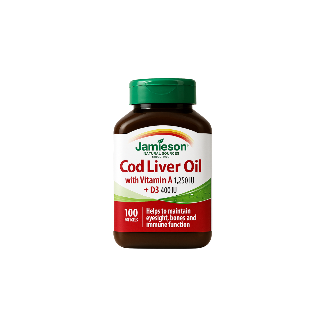 Jamieson Cod Liver Oil Vitamin A 100's Soft Gel