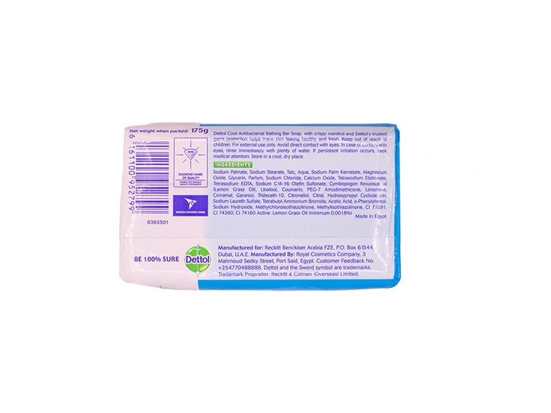 Dettol Cool with Crispy Menthol Soap 175g