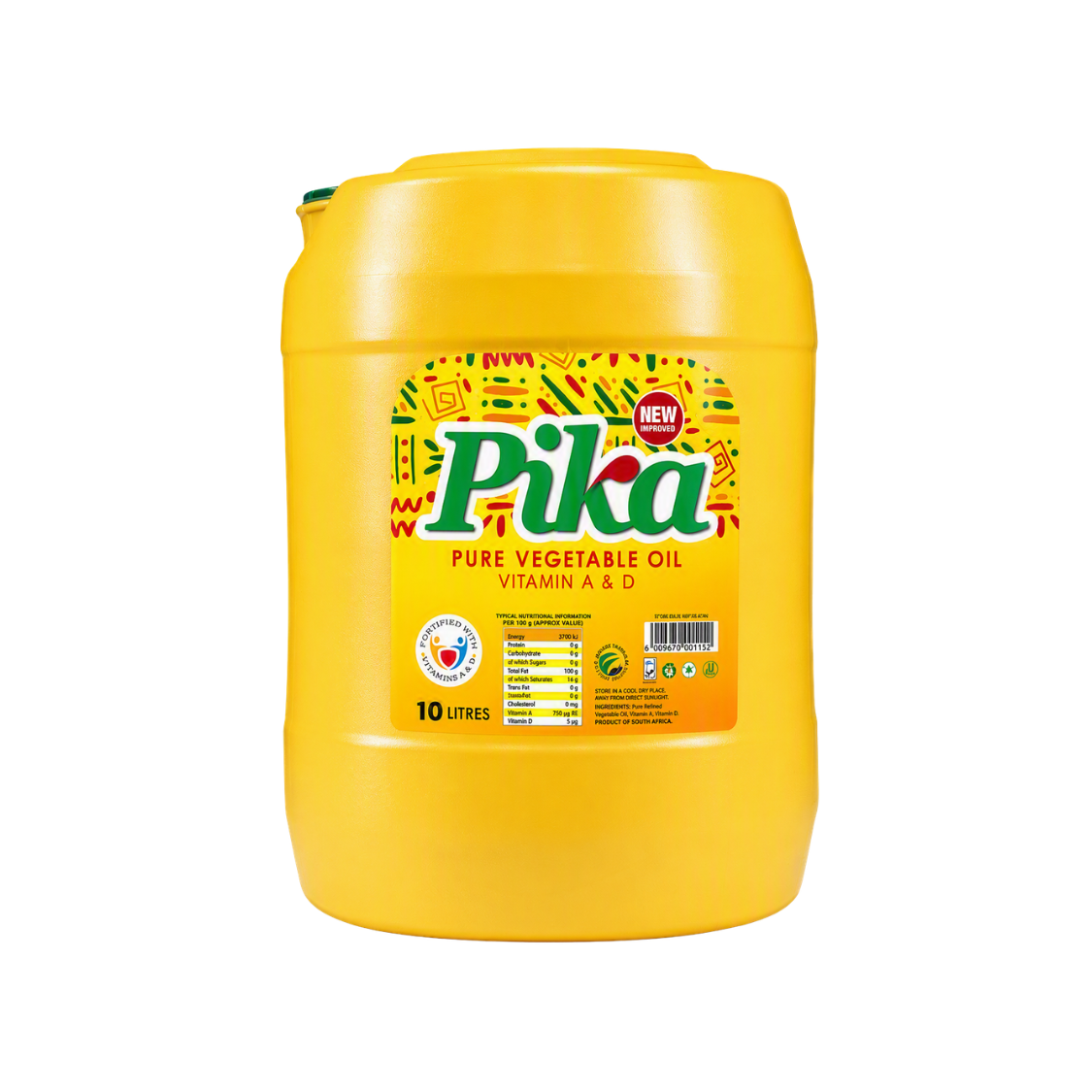 Pika Pure Vegatable Oil 10L