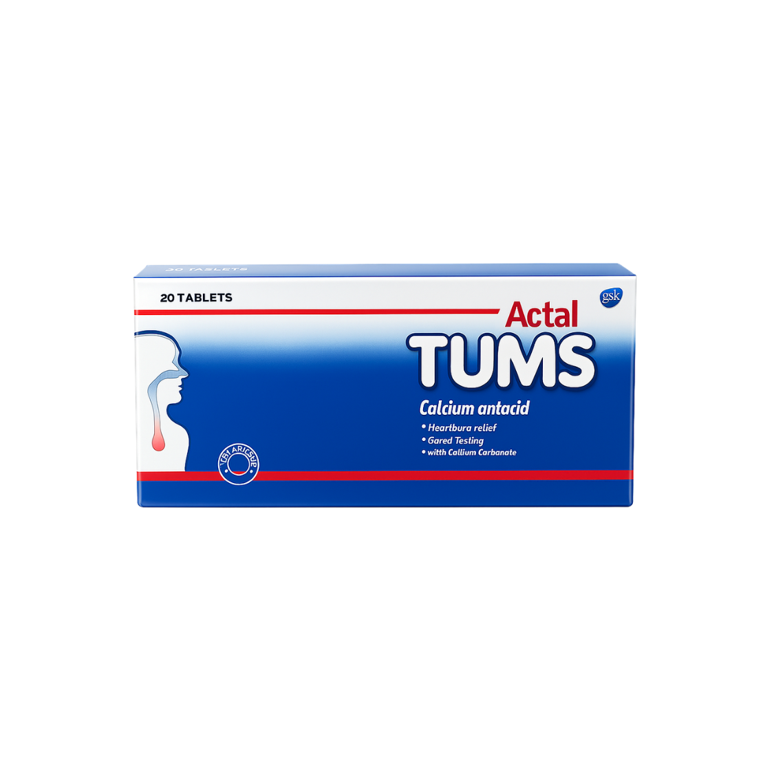 Actal Tums 20 Tablets