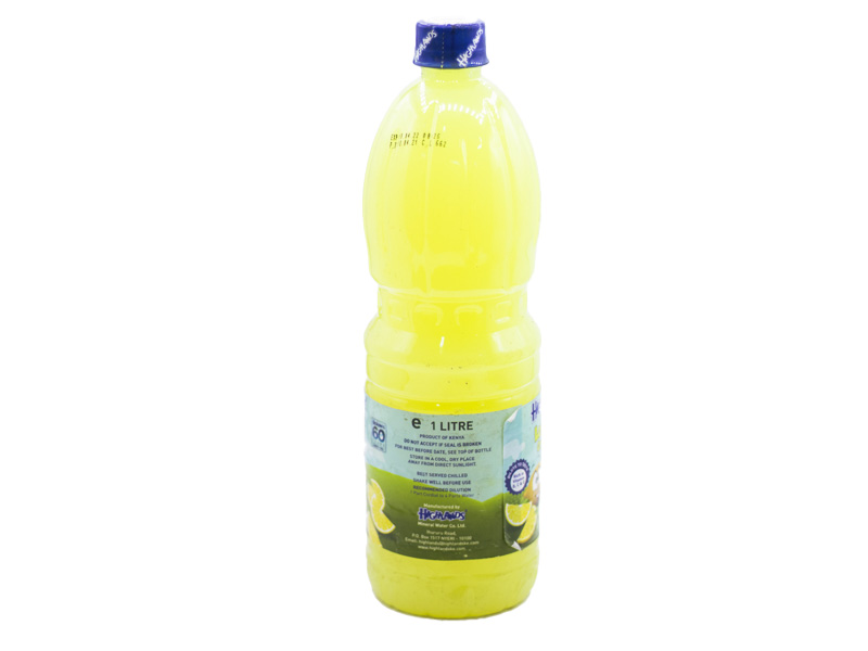Highlands Lemon Cordial 1L
