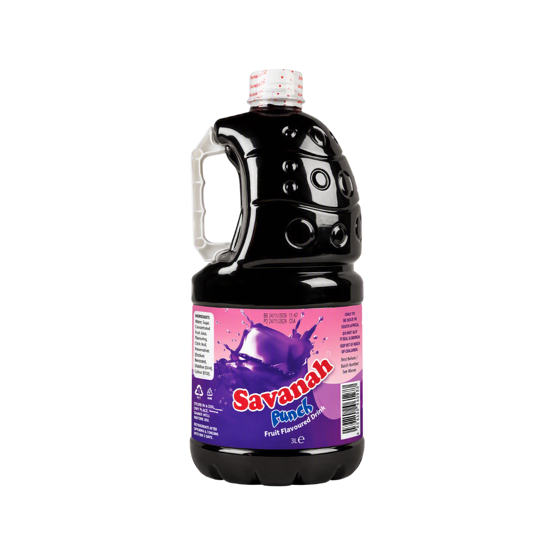 Savanah Punch Fruit Flavoured Drink 3L